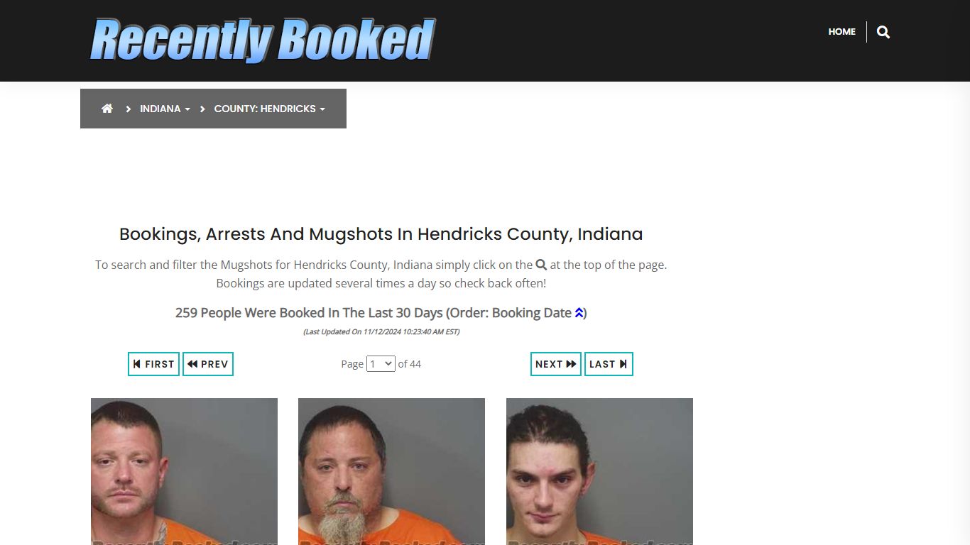 Bookings, Arrests and Mugshots in Hendricks County, Indiana